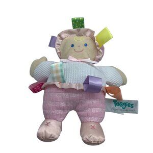 Mary Meyer Taggies Signature Collection Baby Doll Plush Toy 8" Pink White Infant